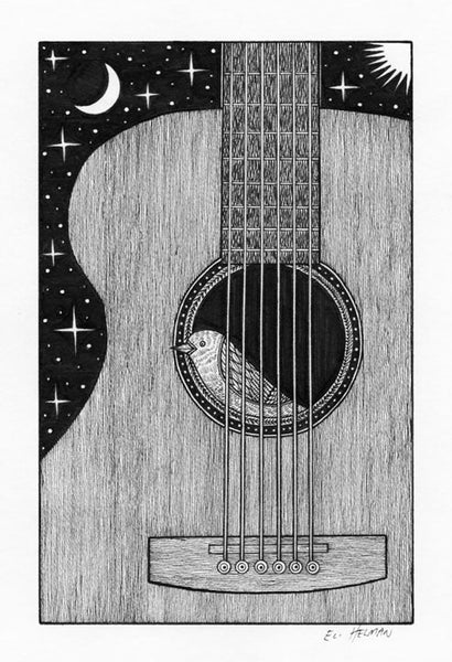 Bird in Guitar #2 (original)