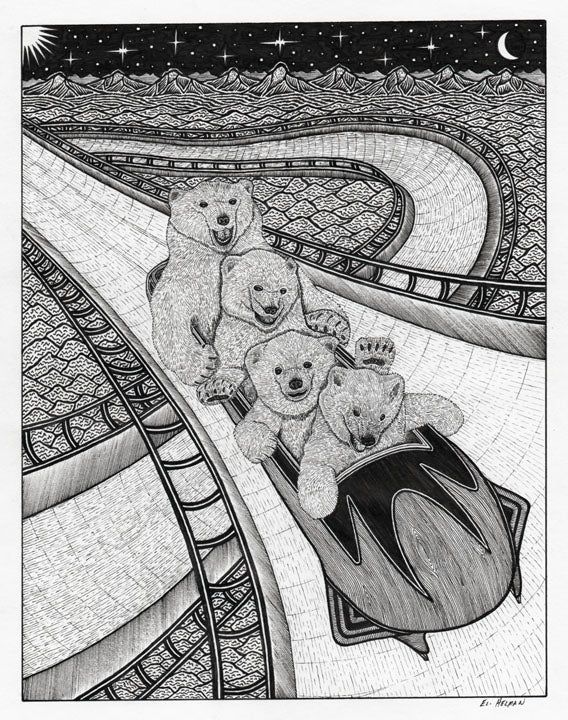 Polar Bears in Bobsled (original)