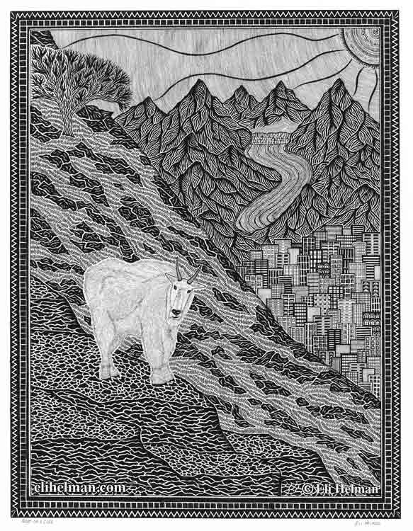 Goat on a Cliff