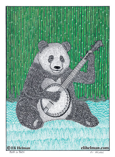 Panda on Banjo