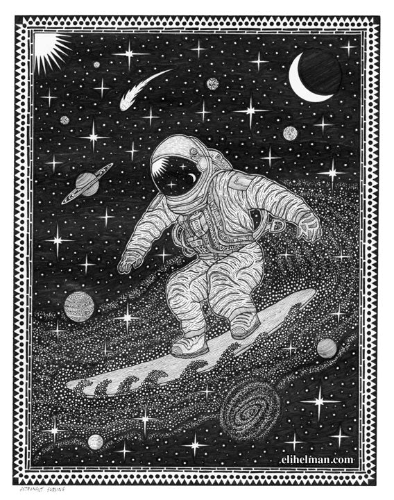 Astronaut Surfing