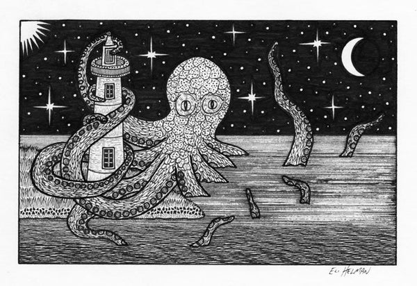 Octopus on Lighthouse #2 (original)