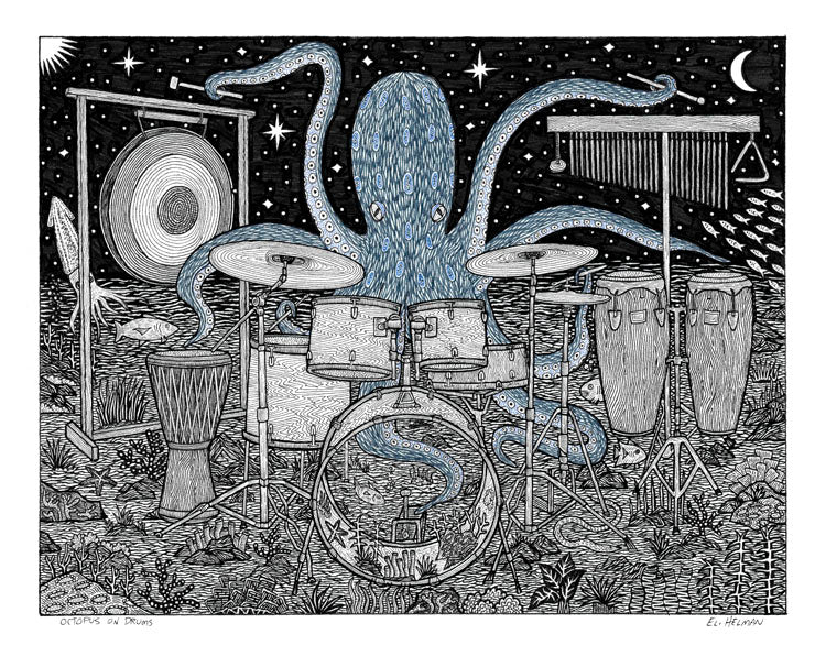 Octopus on Drums